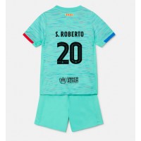 Camiseta Barcelona Sergi Roberto #20 Tercera Equipación Replica 2023-24 para niños mangas cortas (+ Pantalones cortos)